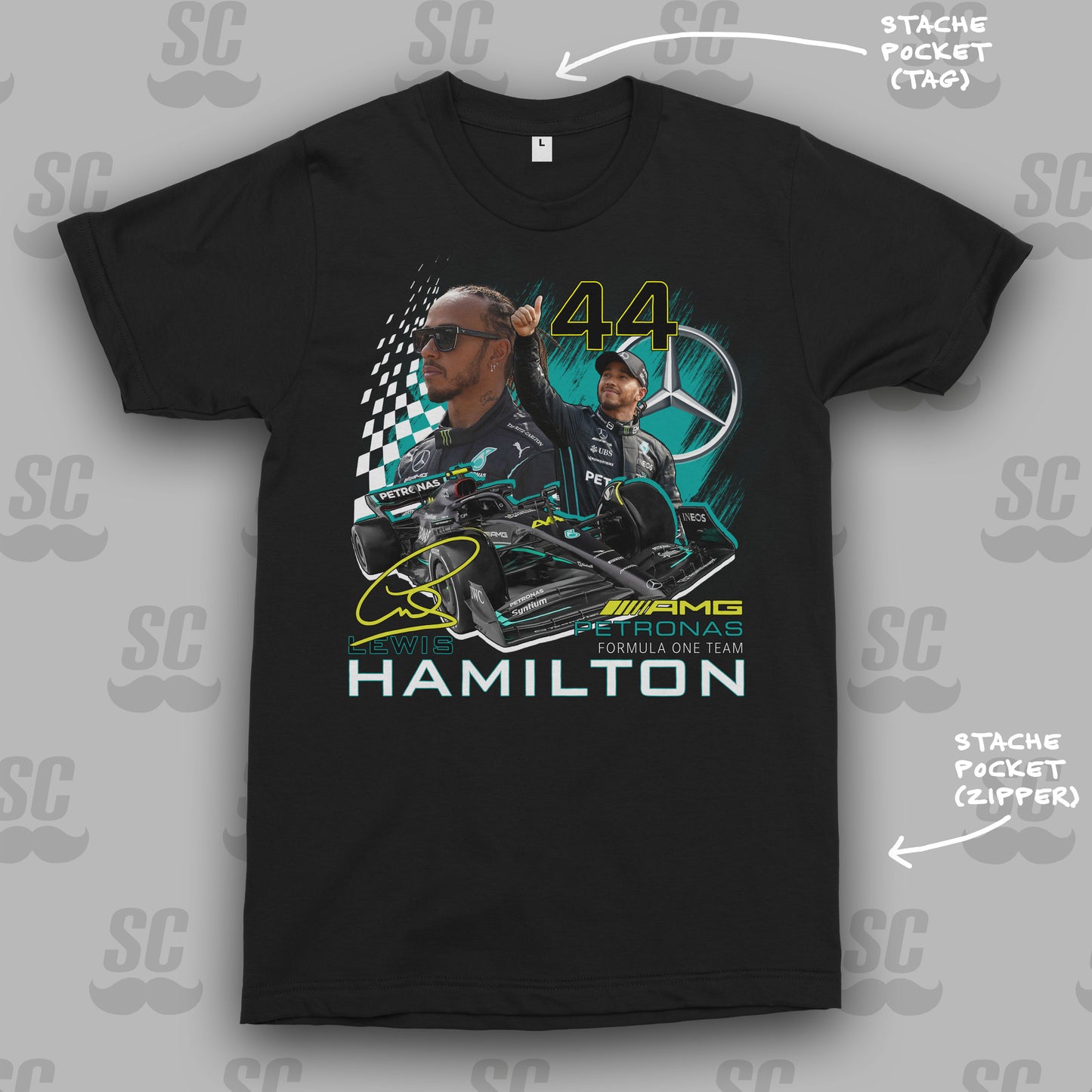 Lewis Hamilton vintage 90's tee