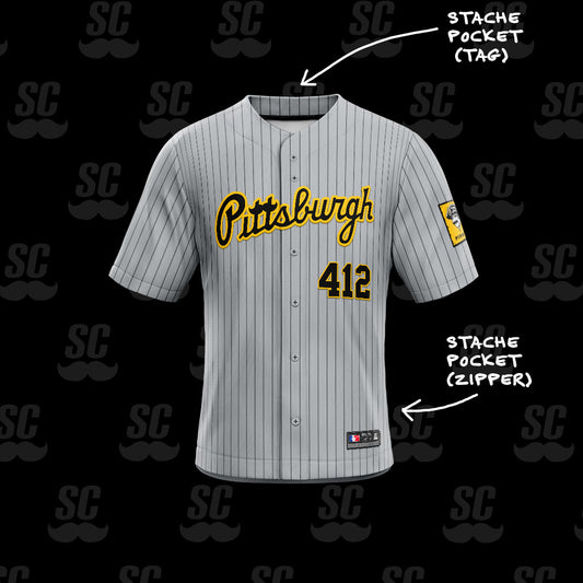 Pittsburgh Pirates stache jersey