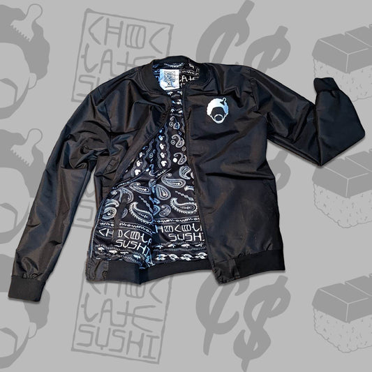 Chocolate sushi bomber jacket