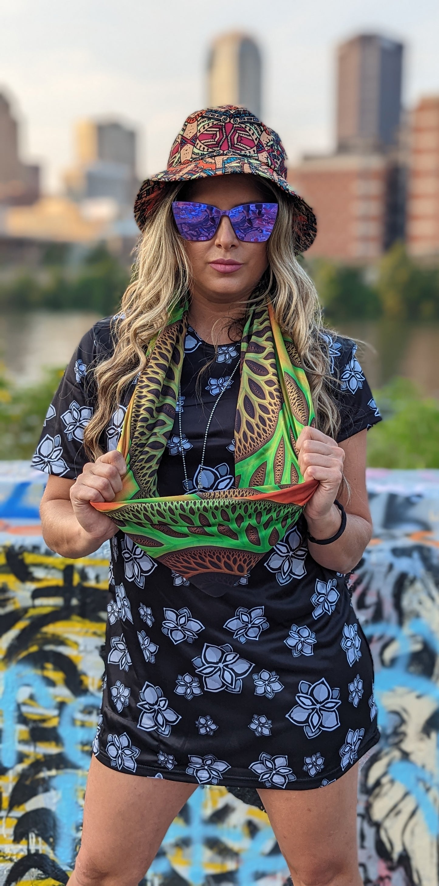 fractal tree of life infinity scarf