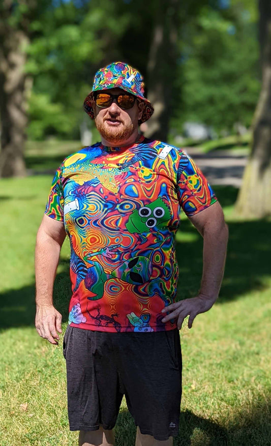 Trippy psychedelic tee men's