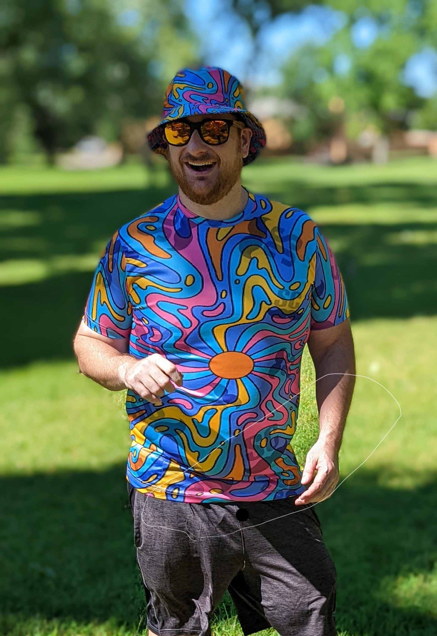 SC groovy psychedelic tee men's